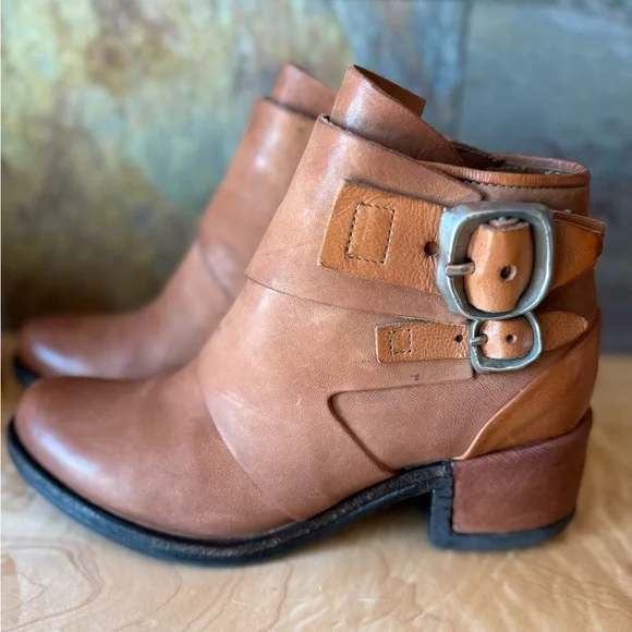 A.S. 98 Olin boots. 39 (8.5-9) Calvados (British tan) Unique Euro line. - Picture 8 of 14